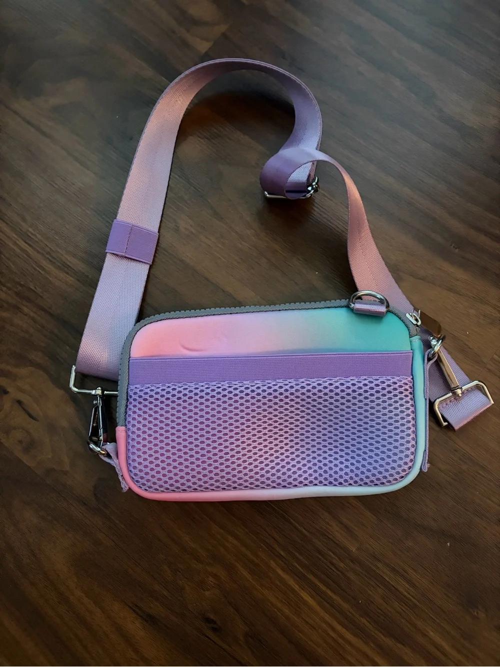 Pink & Mint Crossbody Bag
